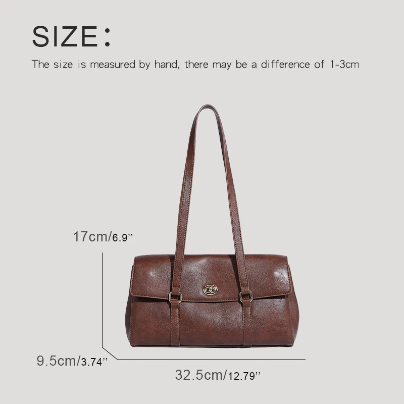 England Style Pillow Bags For Women Luxury Designer Handbags Purses 2024 New In PU Imitation Cow Leather Lock Underarm Shoulder image 2