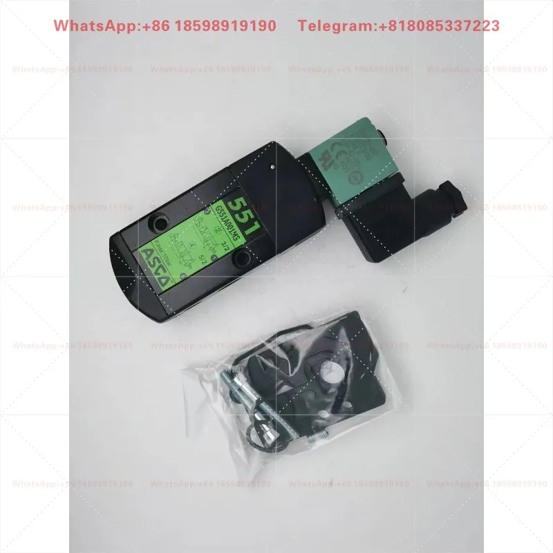 SCG551A001MS ASCO Solenoid Valve, 2-Position 5-Way 551 Series Veneer Type 1/4 Inch Pneumatic Valve Original