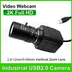 30fps Webcam 2K 4K Streaming Web Camera With 5-50mm Varifocal CS Lens UVC OTG USB Camera For Tiktok/YouTube OBS Video Shooting
