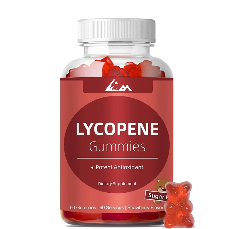 Lycopene supplement gummies for prostate and heart health, gluten free, non GMO, vegetarian -60 gummies