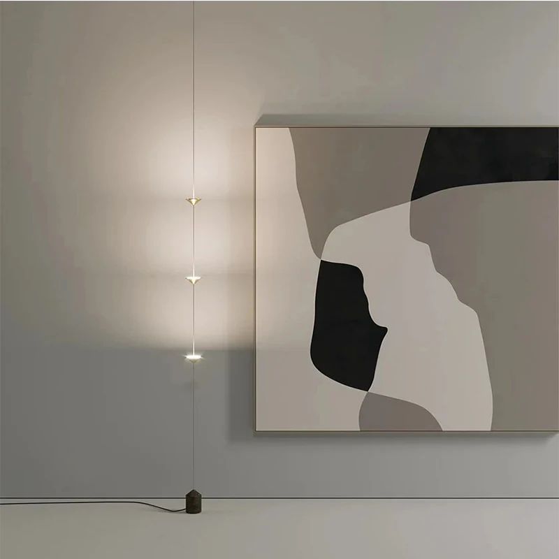 Designer Post-modern Marble Chandelier Interior Decoration Porch Living Room Lamp Minimalist Dining Room LED Ceiling Floor Lamp