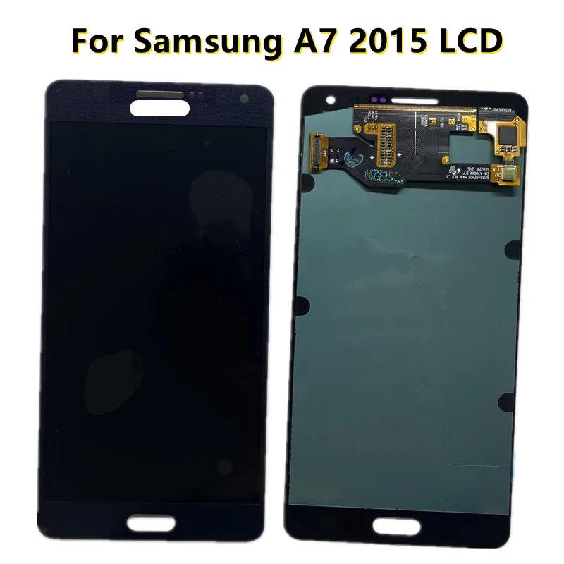 Протестировано AMOLED для Samsung A7 2015, запасная часть дигитайзера сенсорного ЖК-экрана для Samsung A700 A700F A700FD A7000s byS + качество