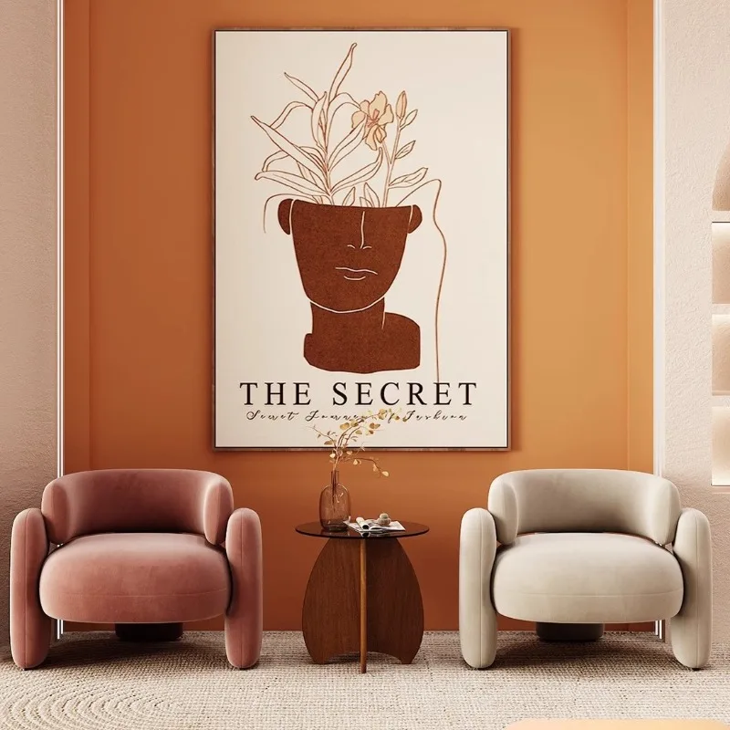 Single sofa chair minimalist living room leisure reception negotiation single chair