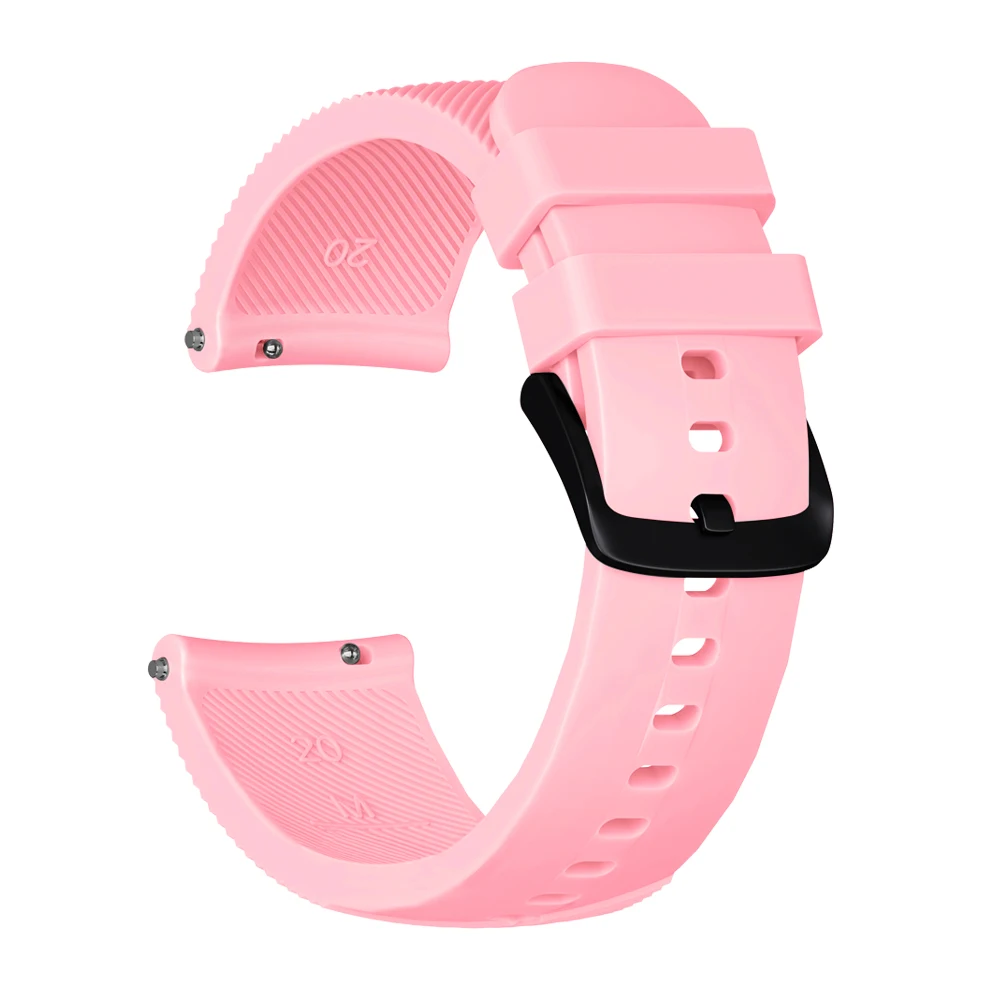 20mm Silicone bands for Samsung Galaxy 42mm Active Watch Gear sport Band For Samsung Active 2 40 44mm Replacement Bracelet Strap