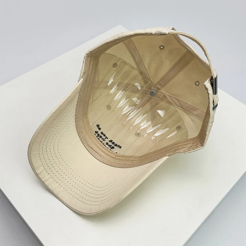 Korean Embroidered Small Letter Baseball Hats Fashion Sunshade New Men Women Breathable Snapback Caps Simple Versatile Retro ins