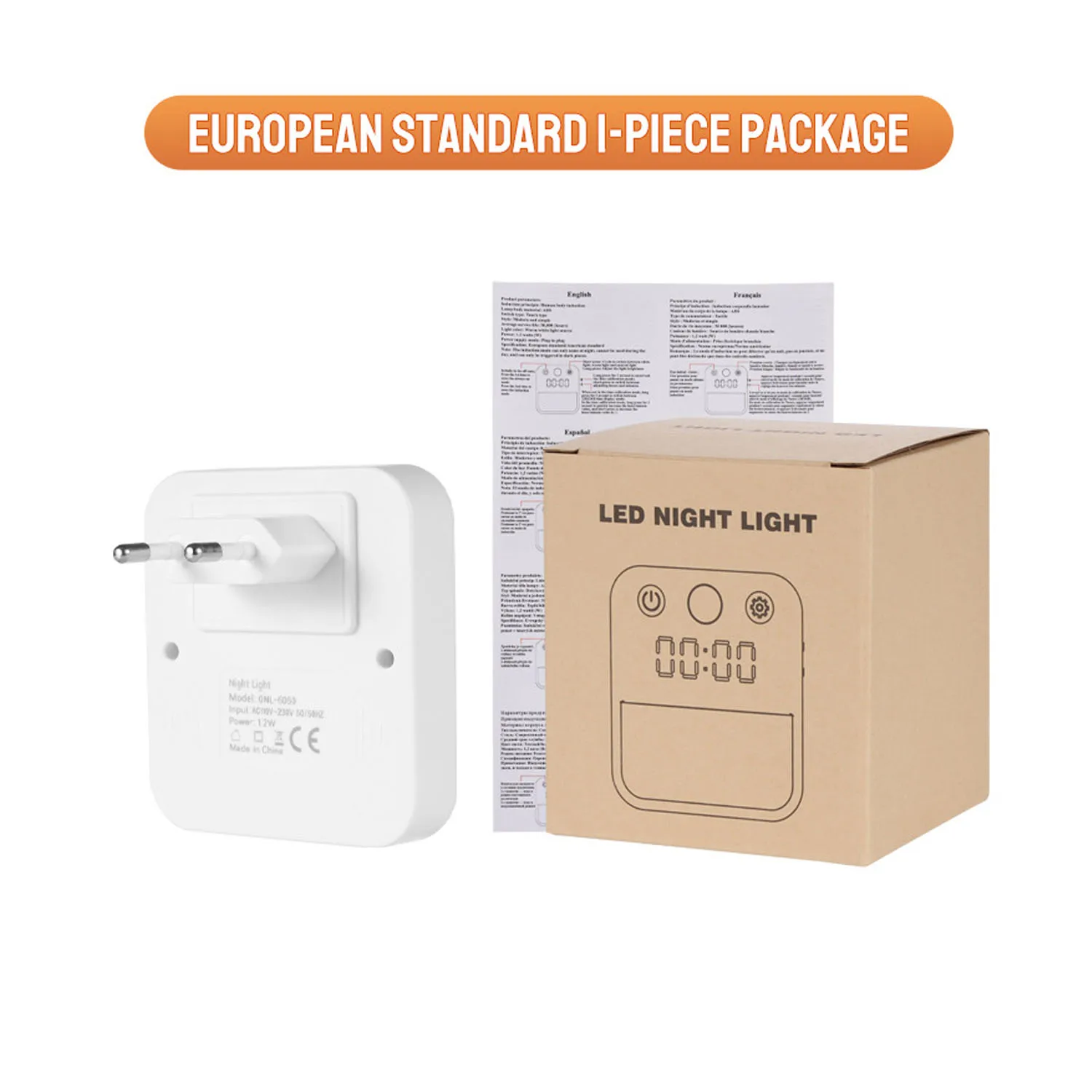 1pc/2pcs Wall-Mounted Clock Lights With Motion Sensors, Suitable For Use In Bedrooms, Hallways, Kitchens, Staircases