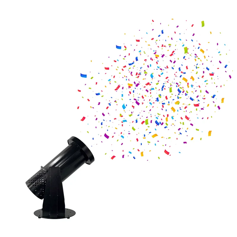 【High Quality】LED Electric Confetti Machine Portable Paper Sprayer Stage Effect Equipment For Wedding Party Event