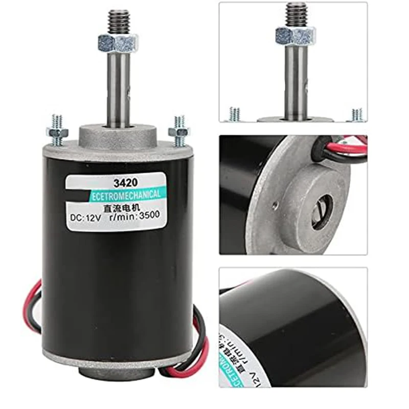 3420 12V 3500RPM Permanent Magnet DC Motor,24V 7000 RPM High Speed Motor,30W Miniature Motor,DC Speed Regulating Motor