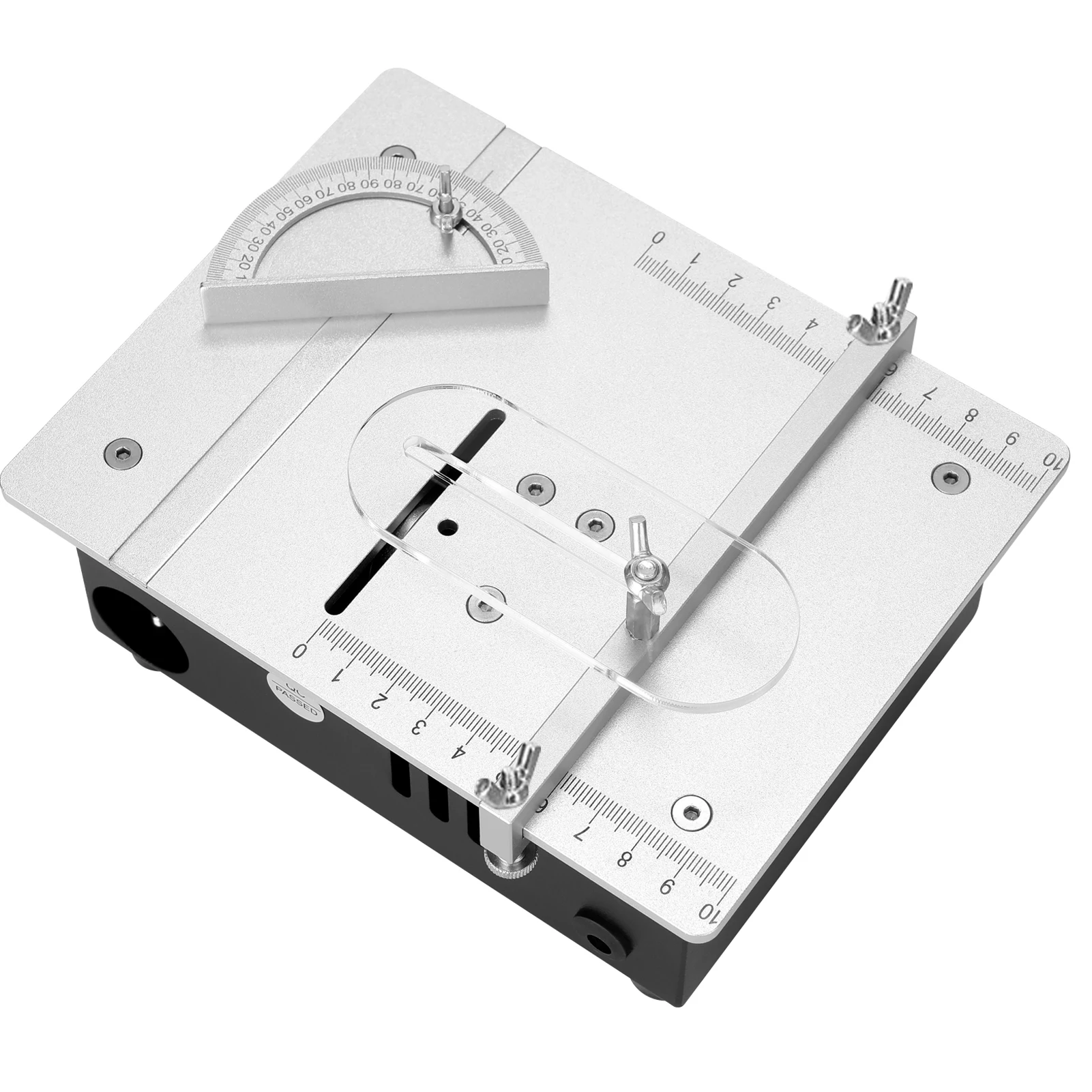 Multifunction Mini Table Saw Electric Small Bench Saw DIY Hobby Model Crafts Cutting Tool Motor DC12V-24V Liftable Saw