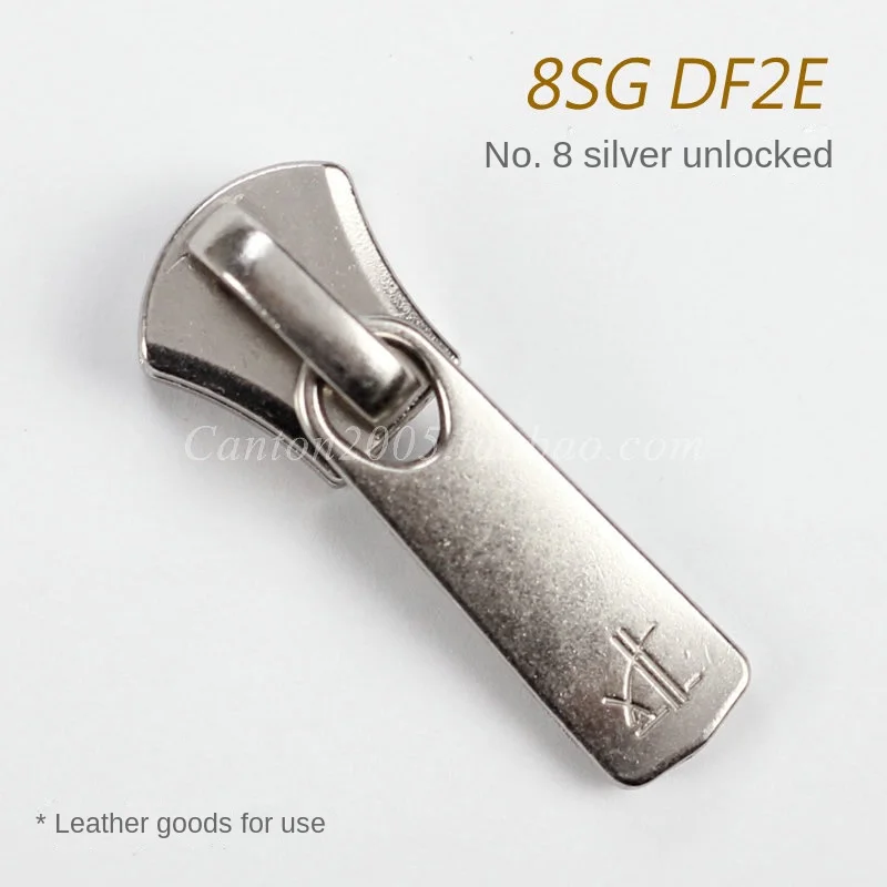 Leather Goods Only Japan No.8 Metal Slider Silver DF2E2 1pcs/5pcs/10pcs