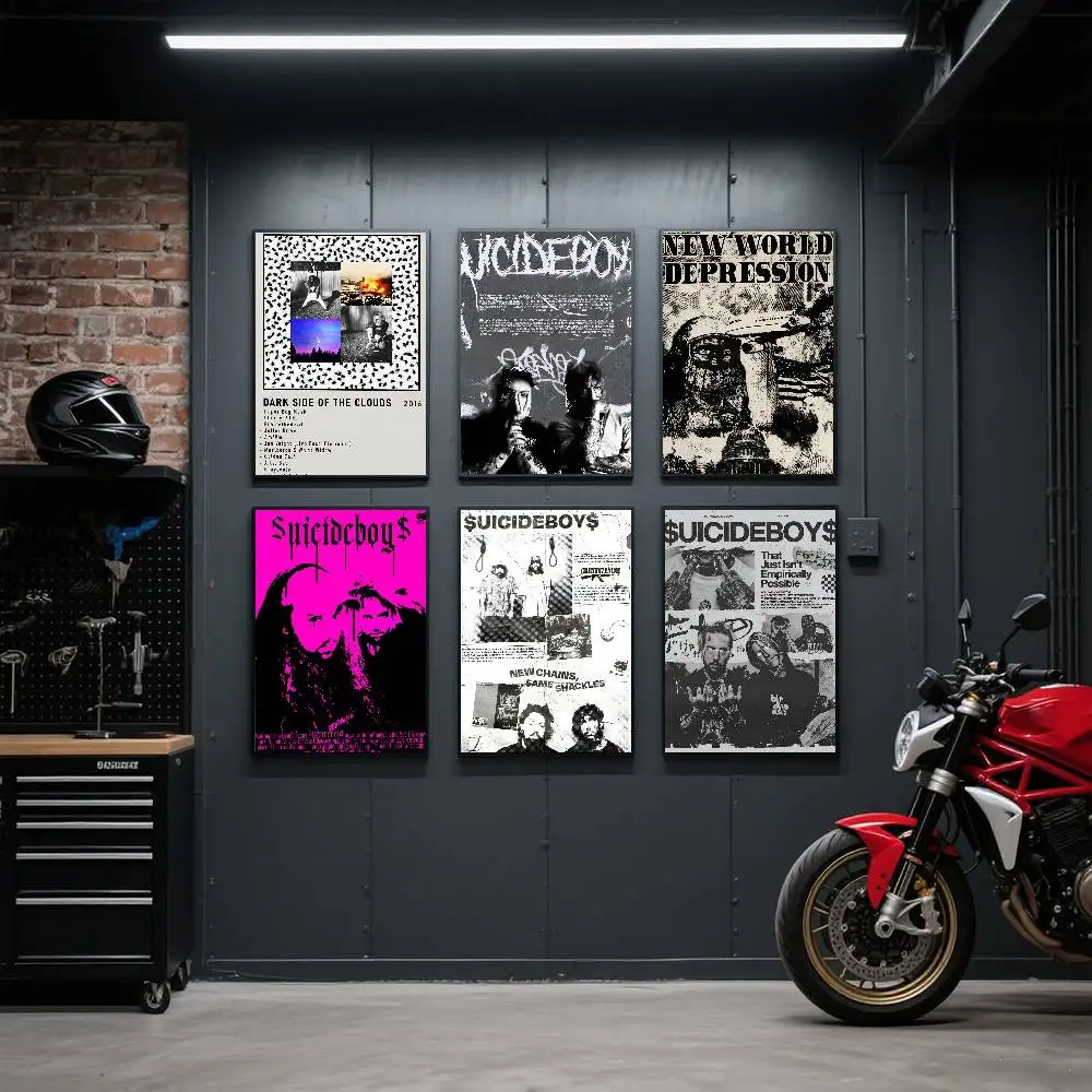 Shadow Rap $uicideboy$ Poster Kunstdruck im Anime-Stil, Heimdekoration, ideales Geschenk, perfekte Raumdekoration