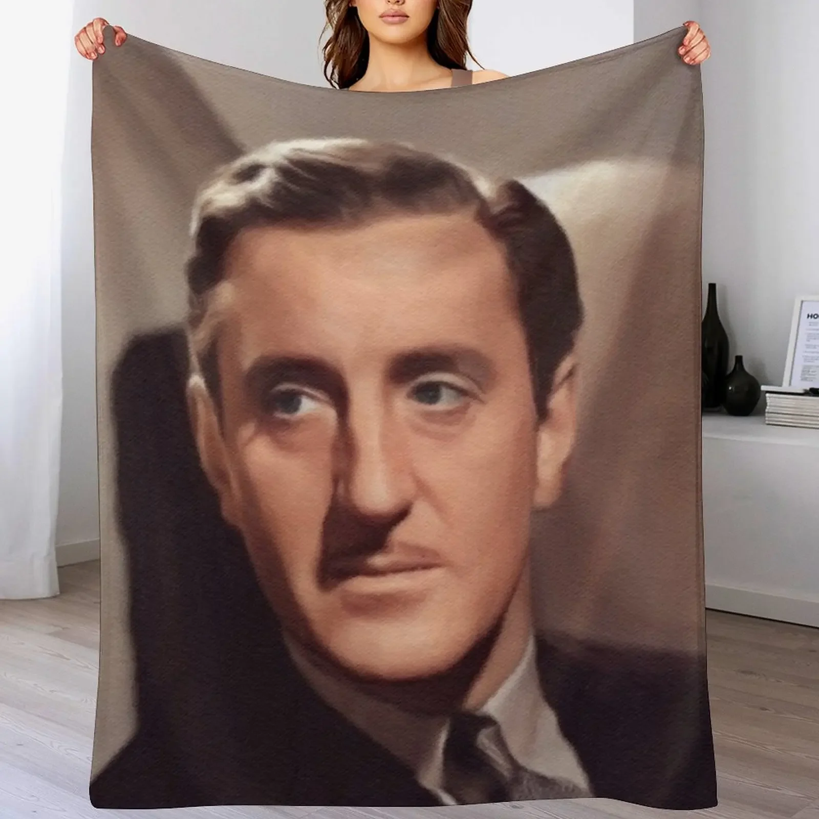 

Basil Rathbone, Movie Star Throw Blanket warm for winter Thin for sofa Bed Blankets