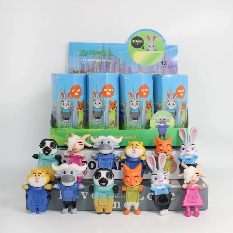 بيع صندوق أعمى Zootopia سلسلة جودي هوبس نيك وايلد شخصيات كرتونية الحلي دمى المشجعين الأطفال عيد الميلاد هدية عيد ميلاد #6