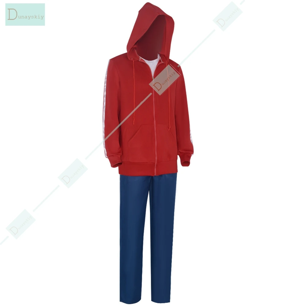 Anime Moive Co co Miguel Cosplay Hoodie Costumes Coat Mask for Adult Kids Boys Kids Jackets Hoodies Red Sweatshirts Coat