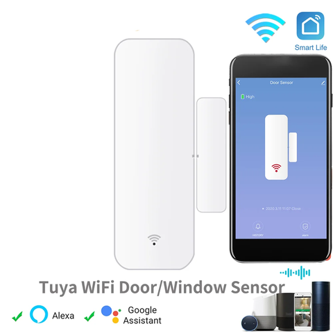 Tuya WiFi 도어 센서 창 접촉 열기 닫기 Tuya APP 원격 제어 Alexa Google Assistant와 호환 가능