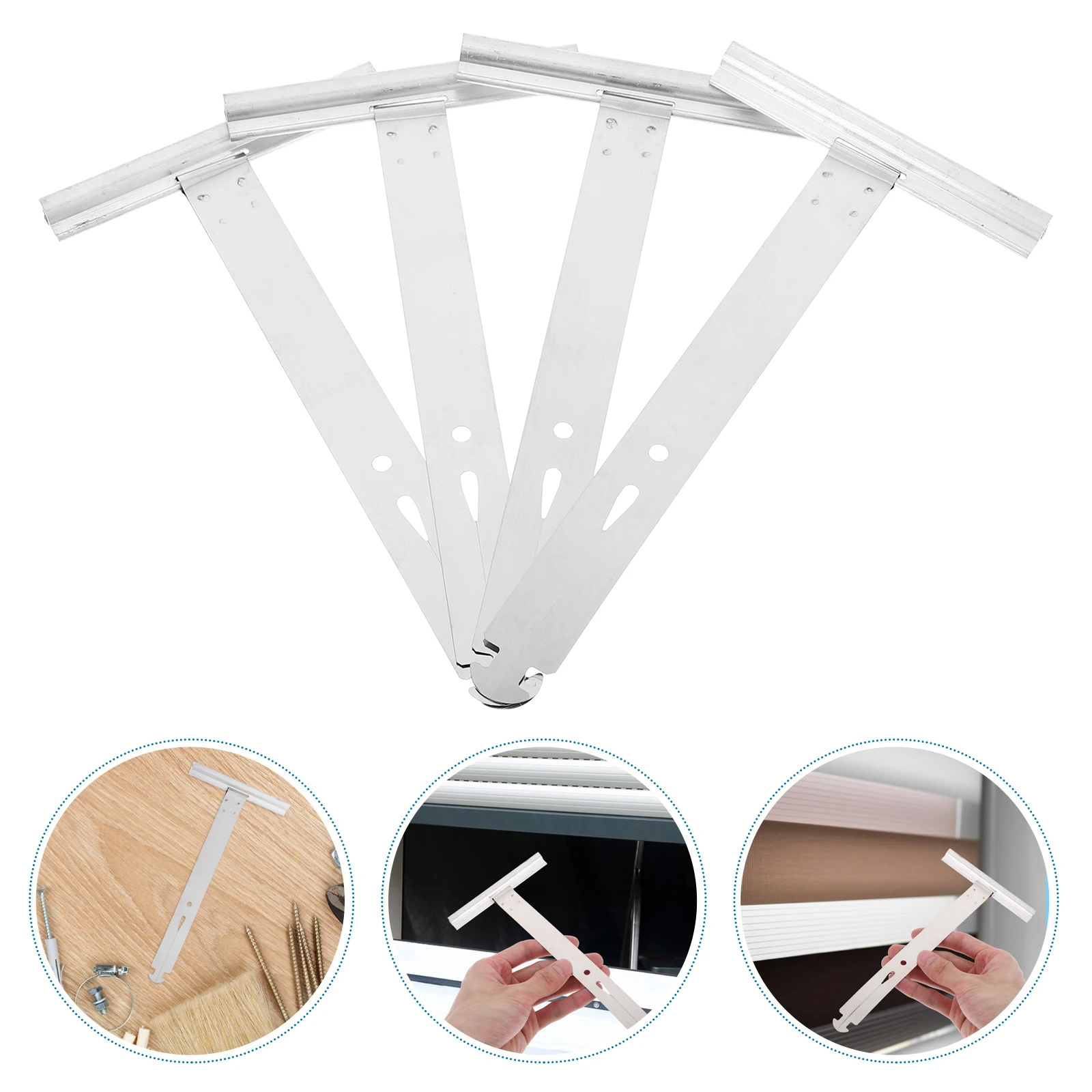 4pcs Adjustable Lifting Shutter Spring Parts Aluminum Alloy Hanger Sunshade Accessories Shutter Window Shutters Repair Elements