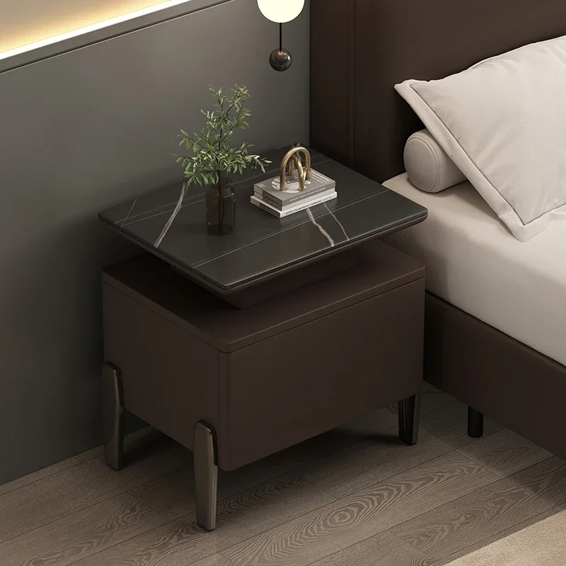 

Luxury Modern Bedside Table Minimalist Simple Storage Premium Night Tables Nordic Aesthetic Mesa De Cama Bedroom Furnitures