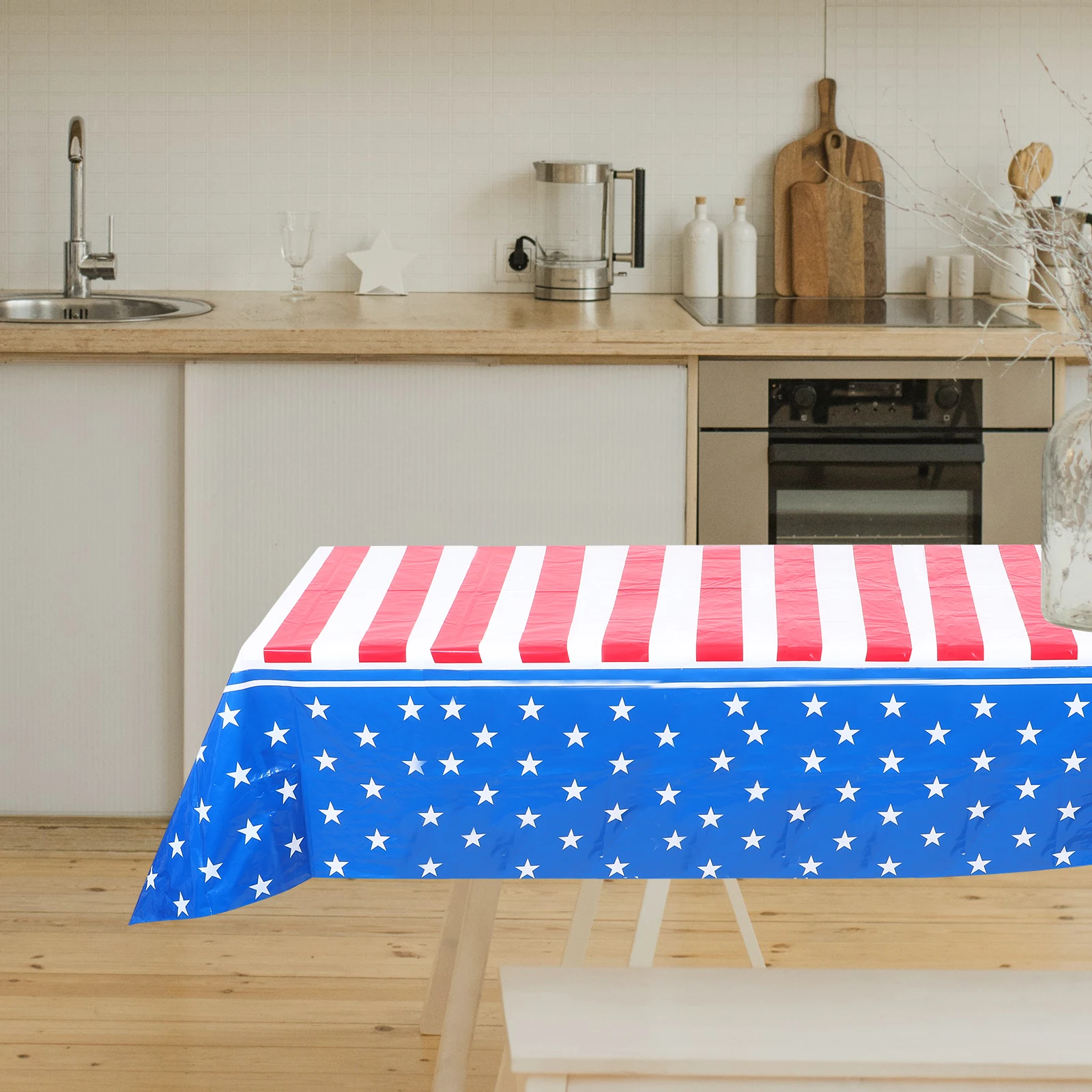 

Disposable Tablecloth Independence Day Party Decorations Picnic Supplies Festival