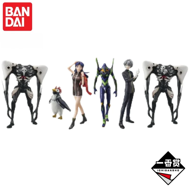 

В наличии Bandai 100% оригинал Neon Genesis Evangelion Shamshel Eva Misato Katsuragi Penpen Фигурка Гараж Коллекционные украшения