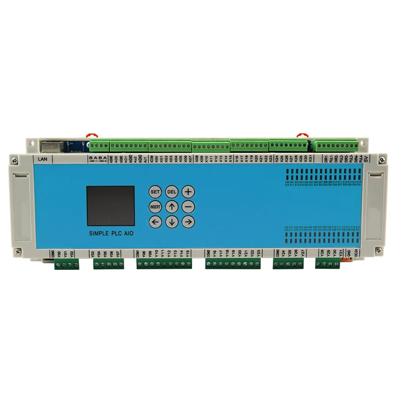 Easy Programmable PLC 32-in 32-out Transistor Output PLC with 2 Channel RS485 Communication 2 Channel Analog Port