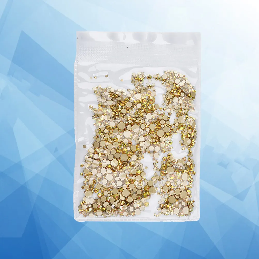 1440 Stück Deko-Nagelzubehör für Kunstnägel, Glitzersteine, grüne Nägel, goldene, mehrfarbige Dekorationen