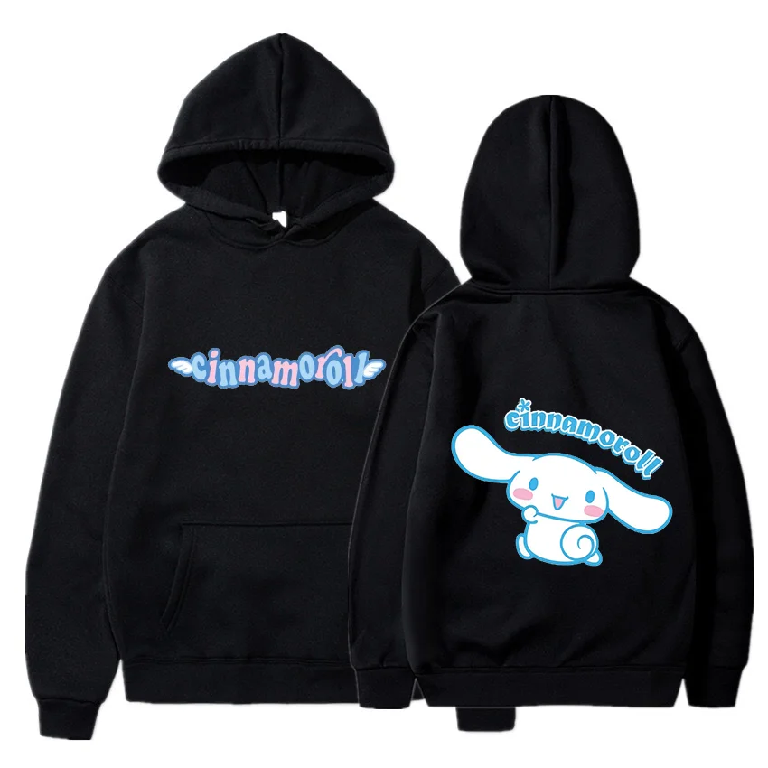 

Cinnamoroll Hoodies Men Women Autumn Winter Hooded Pullover Sweatershirt Boys Girls Student Hip Hop Hoddie Sweatshirts