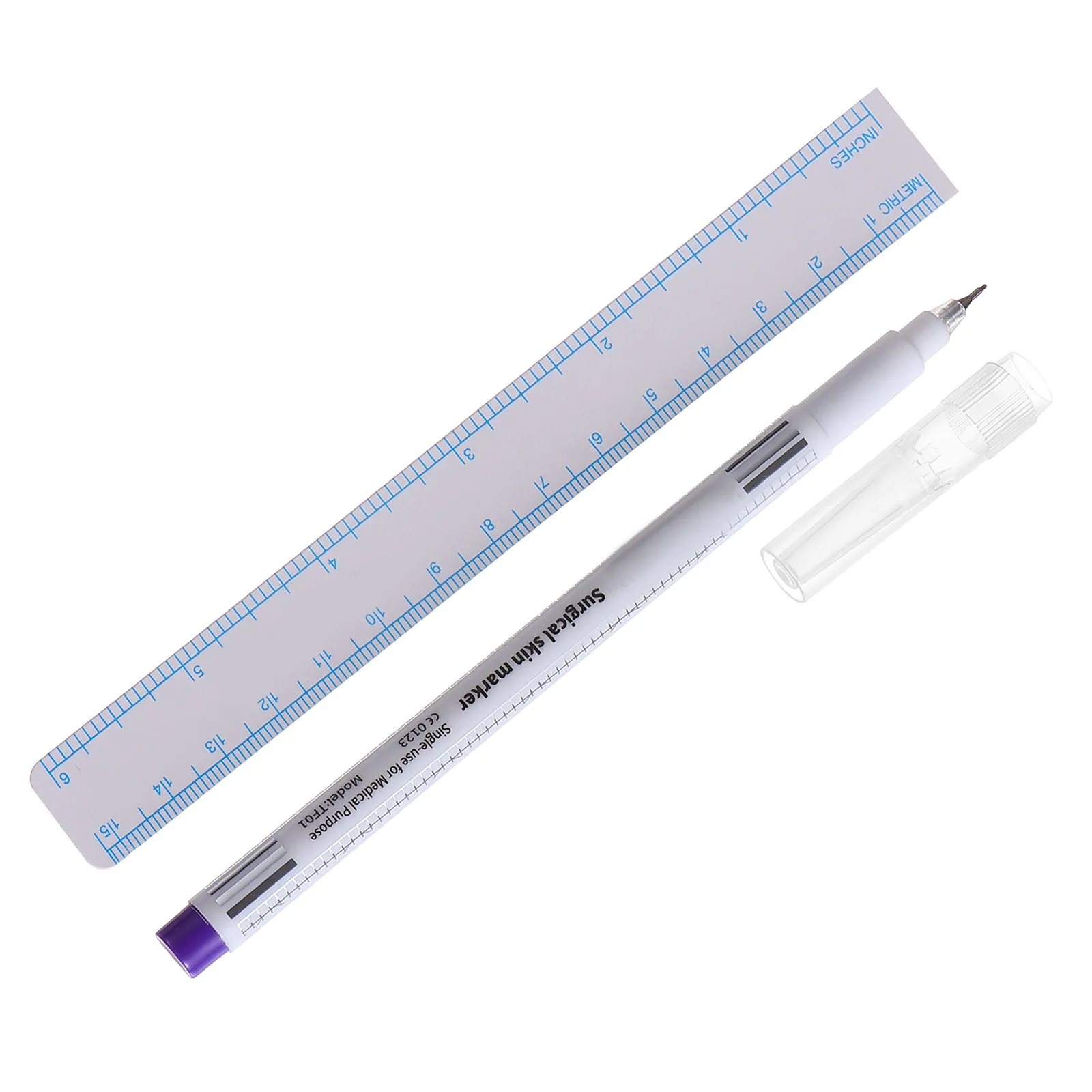 

20Pcs Skin Marker Pen Single Tip Tattoo Marker Precise Positioning Pen Medical Ink for Piercing Eyebrow Tattoo Use