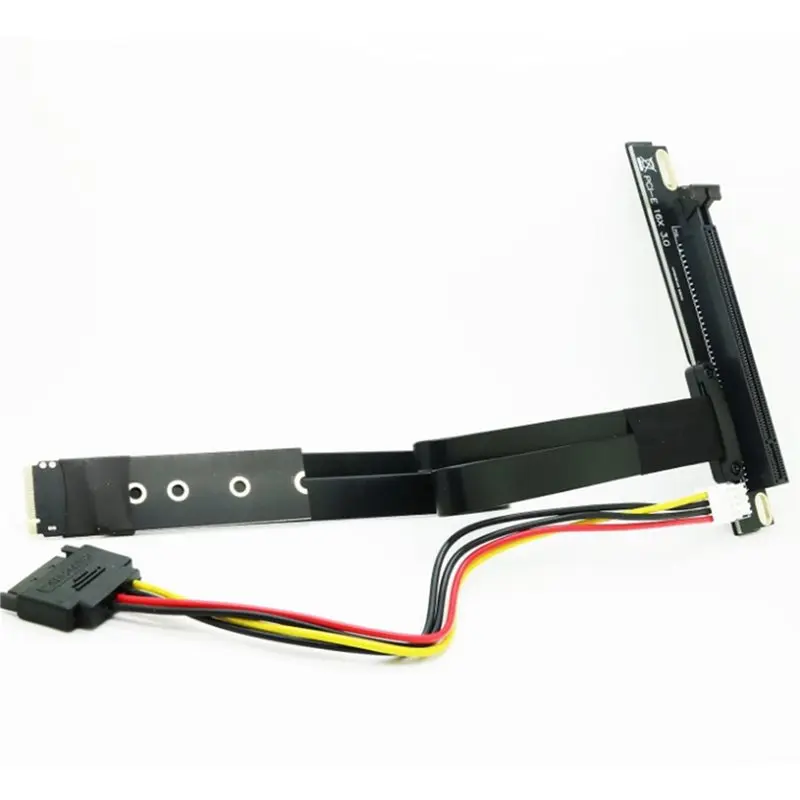M. 2 NGFF Key M To Pcie 16X Graphics Card Riser Adapter Card, Nvme To PCI-E Extension Cable 25Cm PCI-Express 16X