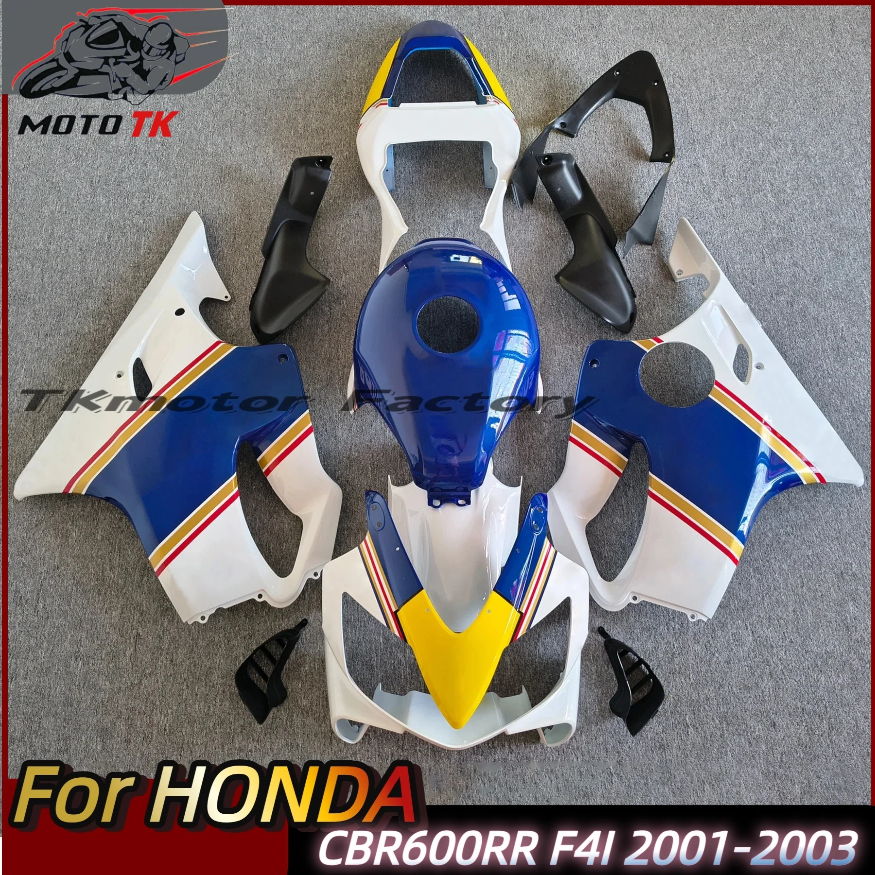 

ABS High Quality Fairing Kit for HONDA CBR6004I 2001 2002 2003 CBR600 F4I CBR 600F4I 00 01 02 Injection Fairings Bodywork Set