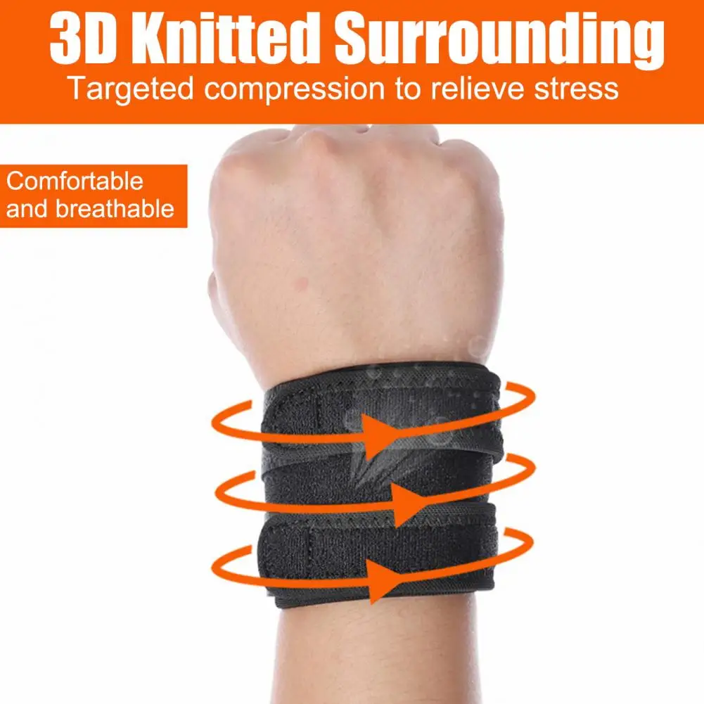 Gym Wrist Support Sports Wrist Compression Strap Adjustable Breathable Support Wrap Sprain Prevention Brace for Basketball