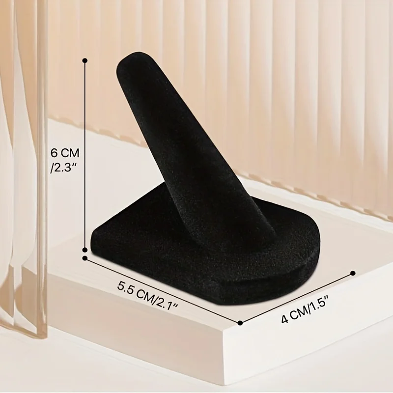 1 Piece Resin Suede Ring Stand Finger Ring Stand Ring Display Stand