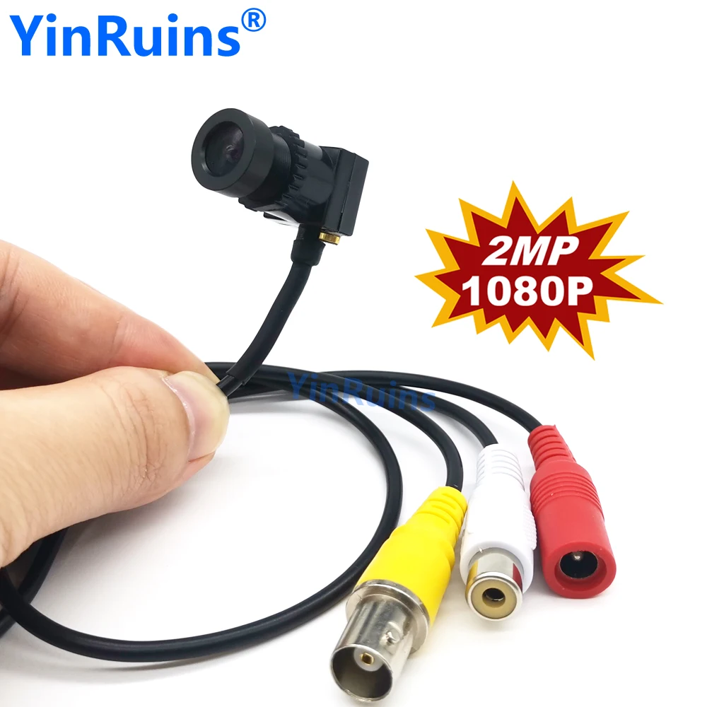 Small mini 2MP HD 140 Degree Wide Angle 1080P AHD Camera With Audio 1.7mm Lens for 1080P AHD Camera System