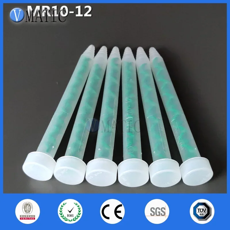 Free Shipping MR10-12 Plastic Dynamic Static Mixer Mixing Nozzles For Glue Dispensing Machine