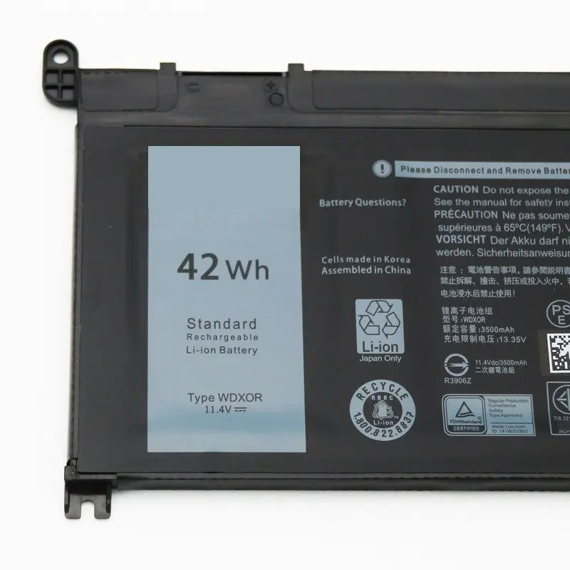 WDX0R Rechargeable Battery Compatible for Dell Inspiron 7460 7569 7560 7472 5565 3480 5468 5570