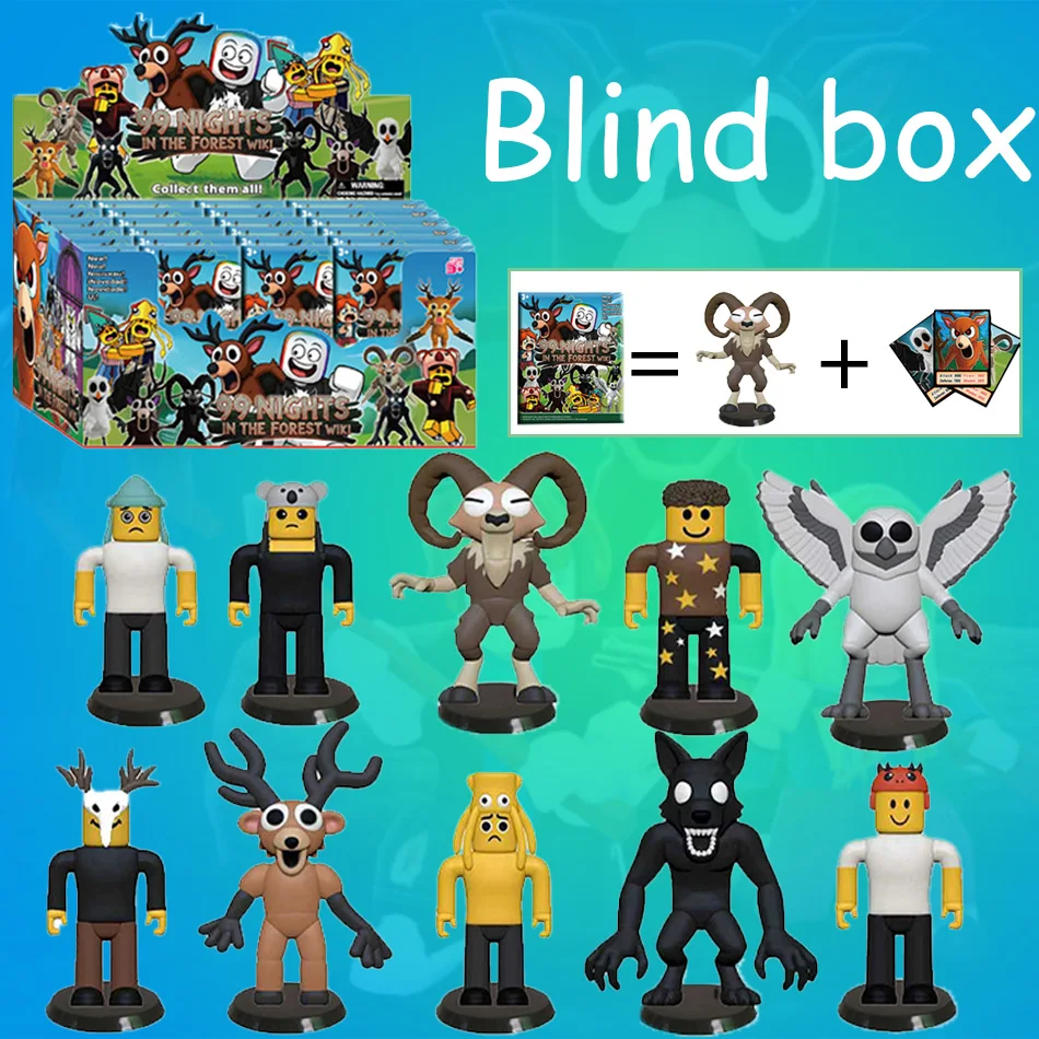 جديد 24 قطعة/المجموعة 99 ليال في الغابة لعبة البقاء على قيد الحياة الطرفية 99 ليال عيد الميلاد عيد الميلاد هالوين دمى هدايا للأطفال صندوق أعمى