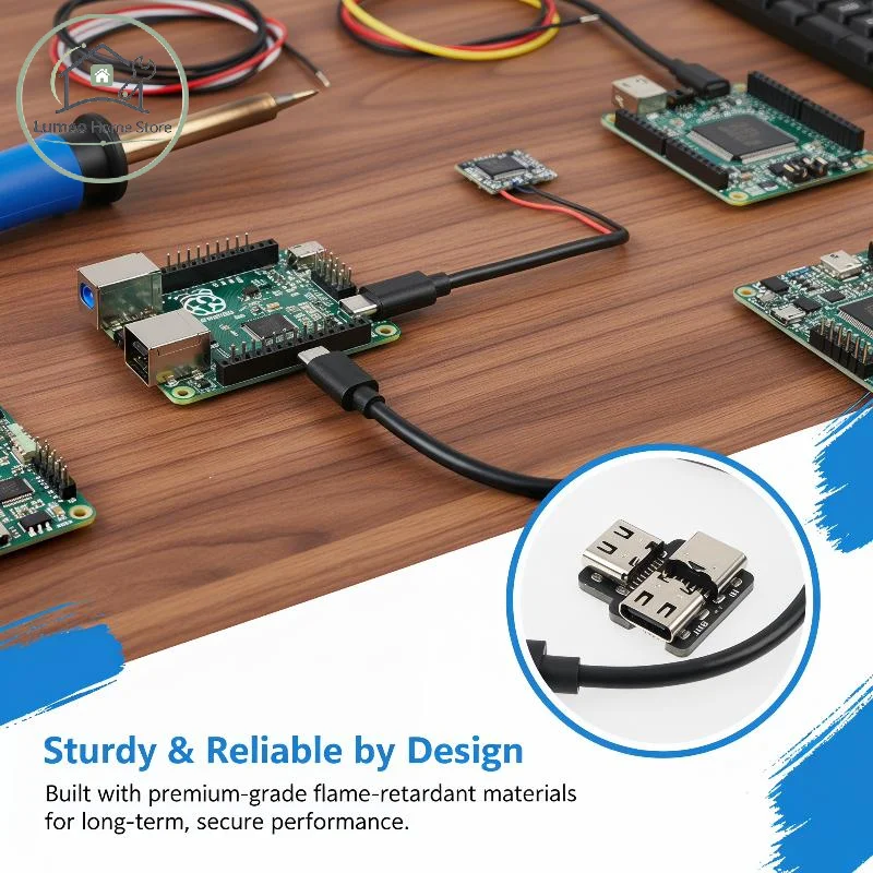 USB Type C 1 to 2 Power Splitter Module Dual Port Charging Adapter High Quality Efficient Connection for Multiple Devices