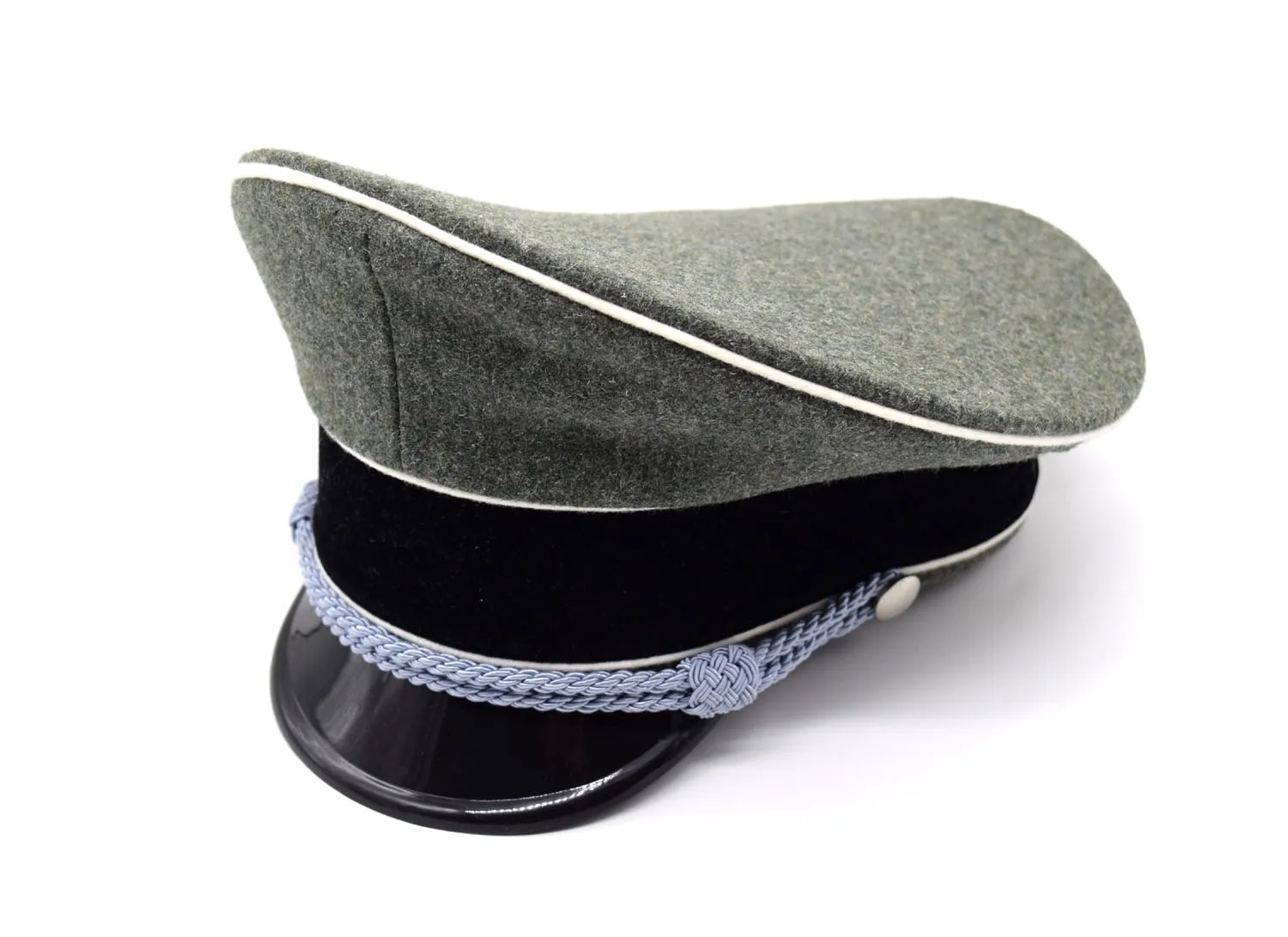 Reenactment German Elite Officer Wool Hat Cap Sweat Ring Made Leather