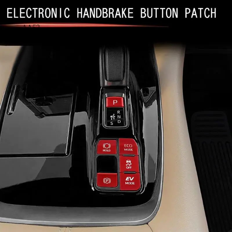 

AS-Electronic Handbrake Button Sticker High Quality Aluminum For Toyota ALPHARD 40 Series Gear Button Sticker High-End Version R