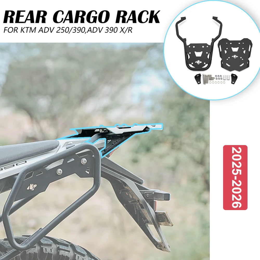 

Motorcycle Accessories Rear Carrier Rack Side Luggage Holder Fit KTM 250 ADV 390 ADV 390XR 2025 2026