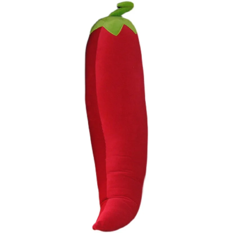Big Vegetable Red Chili Plush Toy Soft Simulation Hot Pepper Doll Pillow Sofa  Girl Children Deco Gift 31inch 80cm