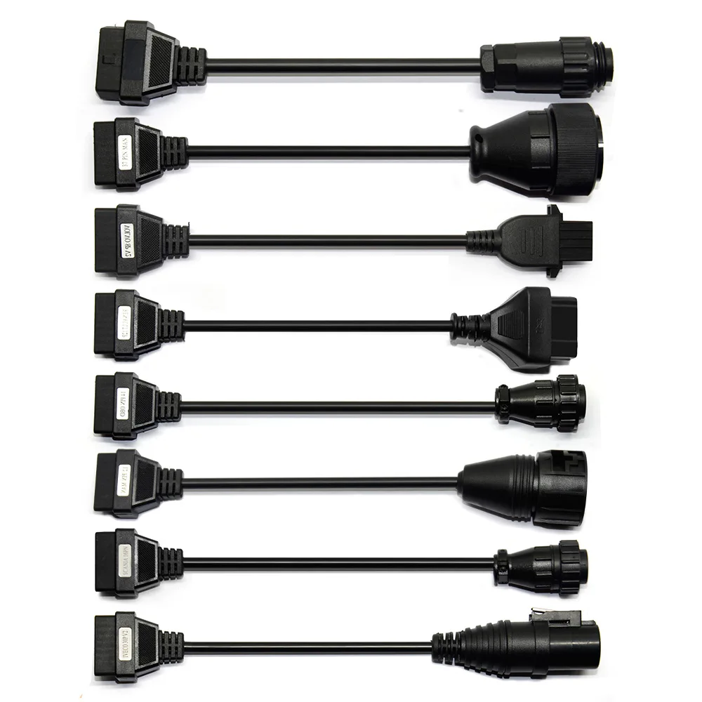 

Full Set 8 PCS Truck Cables for TCS Multidiag OBD2 Universal Adapter Cable