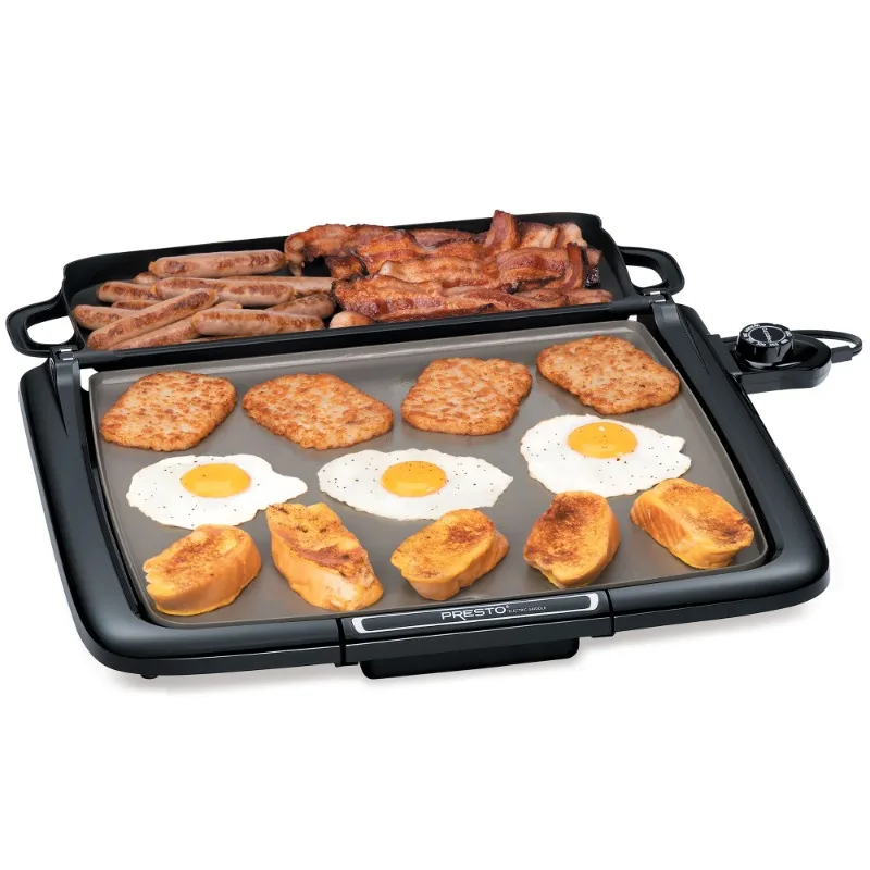 

Presto Ceramic Electric Griddle/Warmer Plus, Black 07024