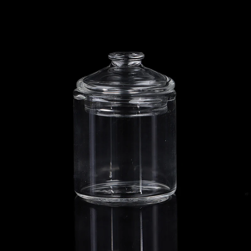 1pc casa de bonecas em miniatura pote de doces mini alto borosilicato mini frasco de doces de vidro modelo de jogo de comida acessórios de decoração de casa de boneca