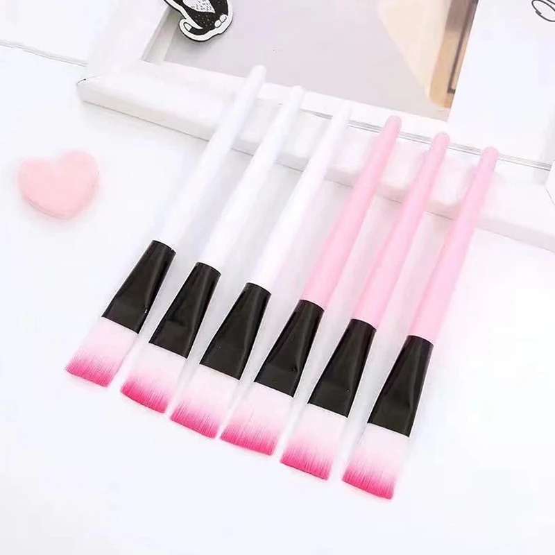 Nuevo 10 Uds. Pincel para máscara Facial, pinceles de maquillaje, ojos, cara, cuidado de la piel, aplicador de máscaras, cosméticos, herramientas de cepillo para máscara, mango rosa