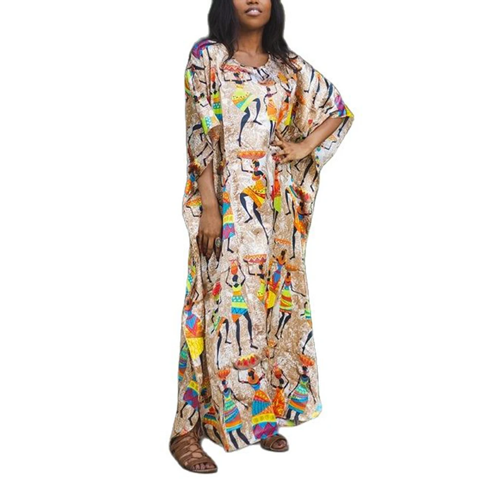 top fashion african dresses clothes for women casual caftan robe africaine dashiki kanga kaftan africa clothing 2024