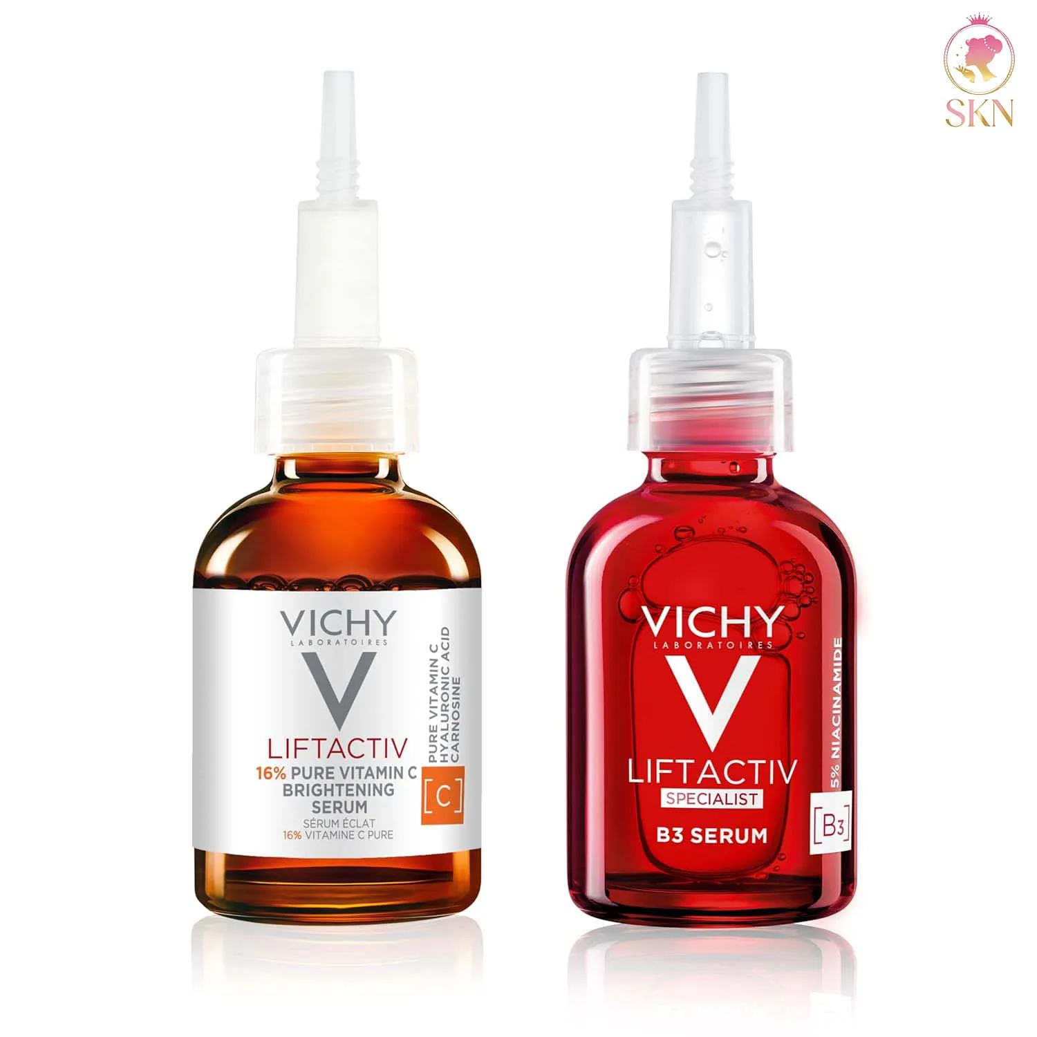 Suero Facial Original VICHY, Esencia Hidratante con Vitamina C, Ácido Hialurónico, Estimula el Colágeno, Reafirmante, Antienvejecimiento y Mejora