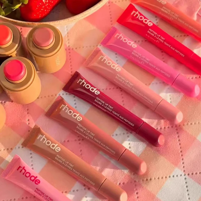 شعبية جديدة الشريط المركزة التوت هلام ملمع الشفاه الشفاف الطبيعي طويل المفعول روج مسحوق أحمر الخدود عصا مستحضرات التجميل