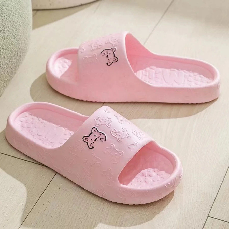 Women Summer EVA Slippers Indoor Home Bath Non Slip Soft Wide Comfort Couple Slippers Unisex Outdoor Beach Flip Flops Men Slides