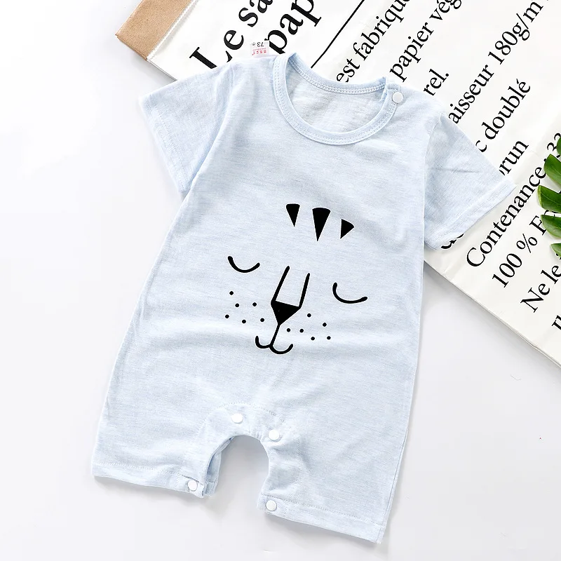 WUDIMIQI Baby Romper 2021 Summer New Toddler\'s Short Sleeve Cotton  Baby Clothes Newborn Boys Girls Jumpsuit&clothing3M to 18M