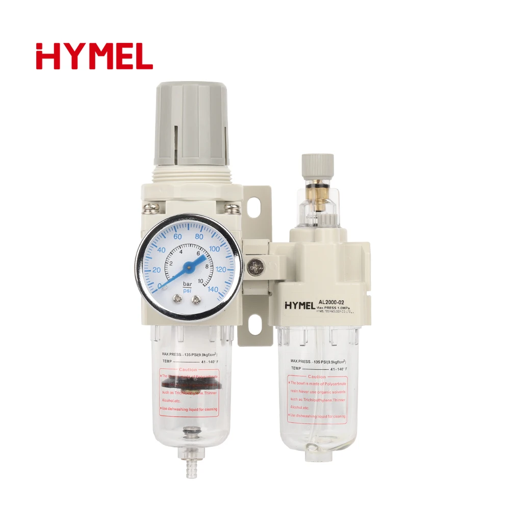 1/4 Pneumatic Compressed Air Compressor FRL FR.L Filter Regulator Drain Air Source Component Pneumatic Tool Tools AC2010-02 - view 2
